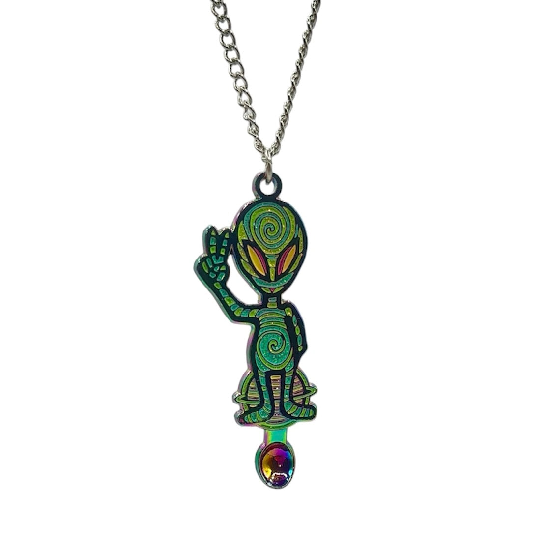 We Come In Peace Spoon Pendant (Glow in the Dark)