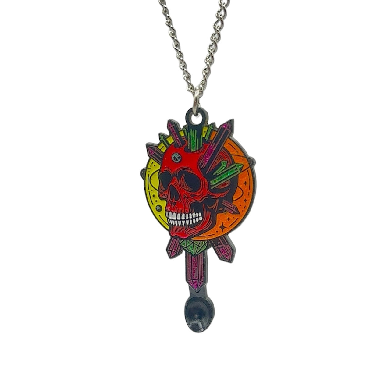 Skull Spoon Pendant (Glow in the Dark)