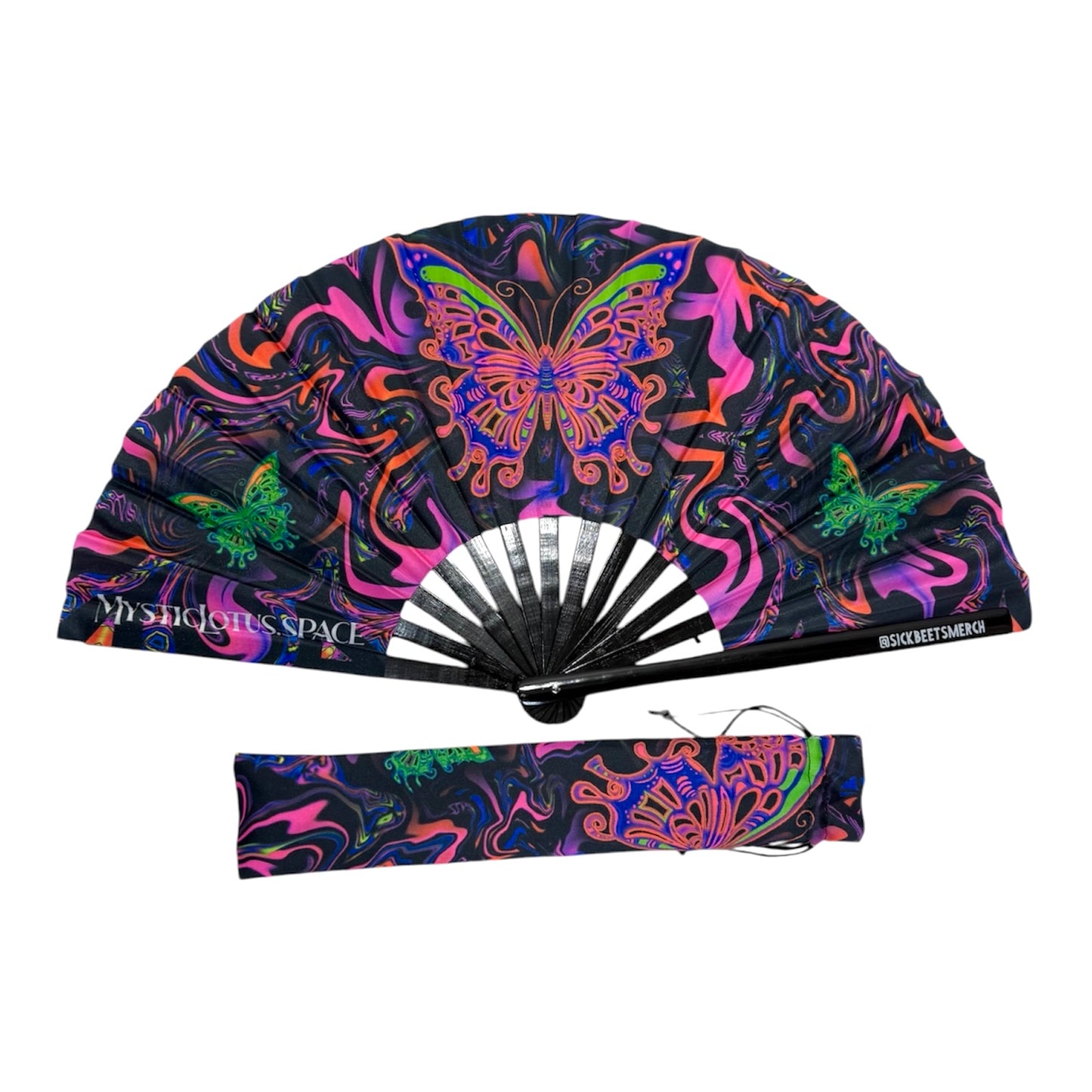 Butterfly Fan + Sleeve (UV Reactive)