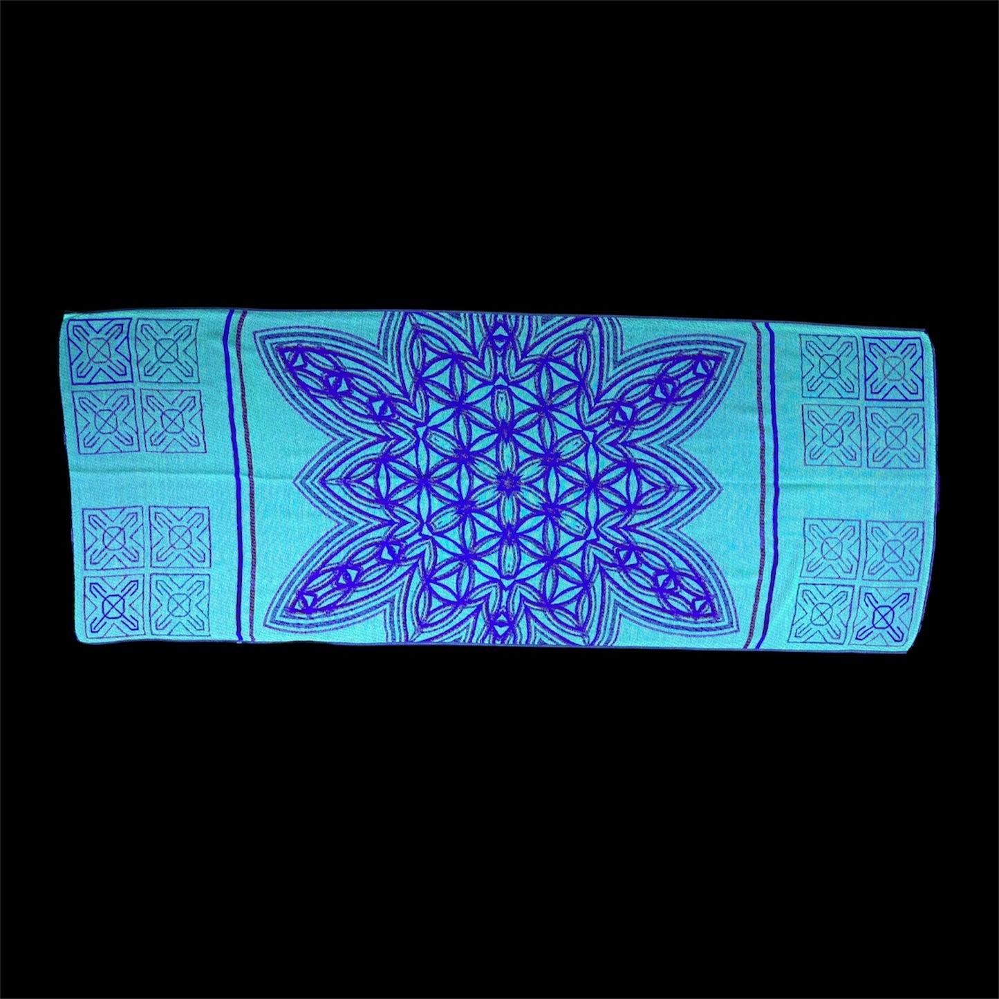 Flower Geometric Pashmina (UV Reactive)