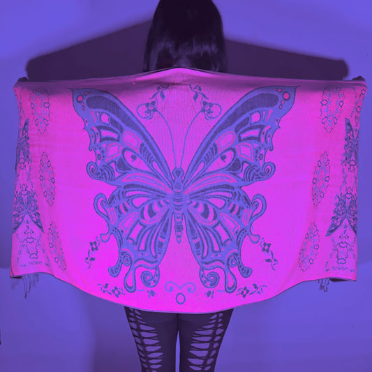 Butterfly Pashmina (UV Reactive)