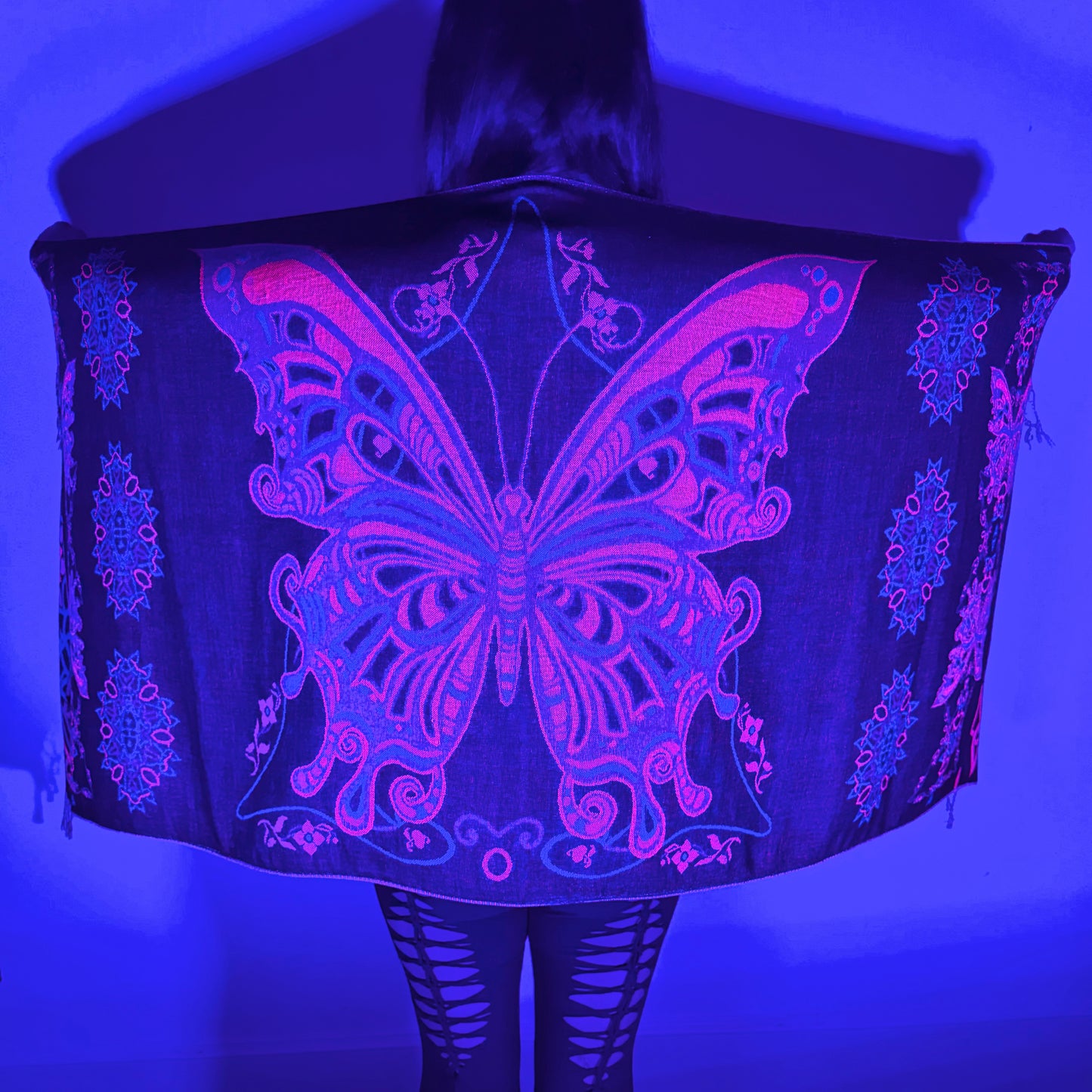 Butterfly Pashmina (UV Reactive)