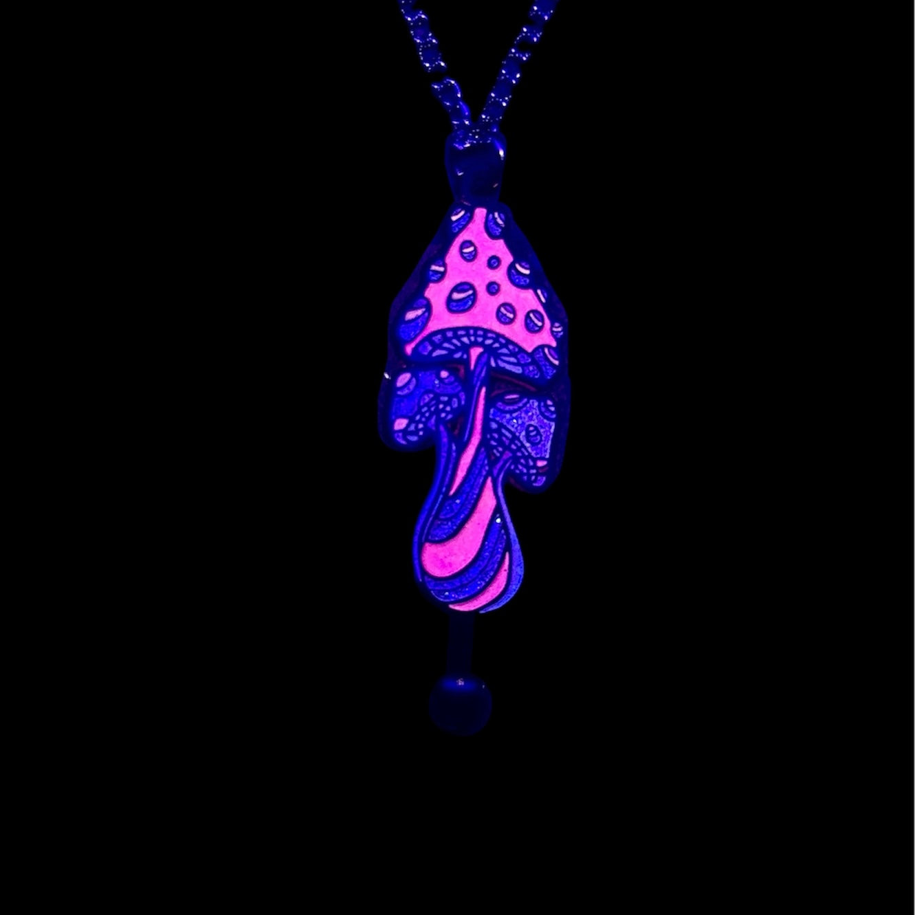 Mushroom Spoon Pendant (Glow in the Dark)