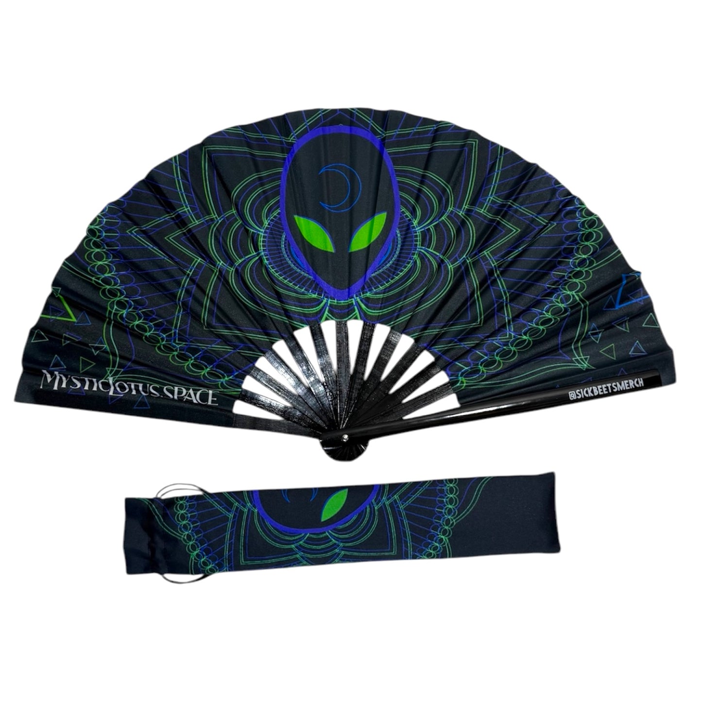 Lotus Alien Fan + Sleeve (UV Reactive)