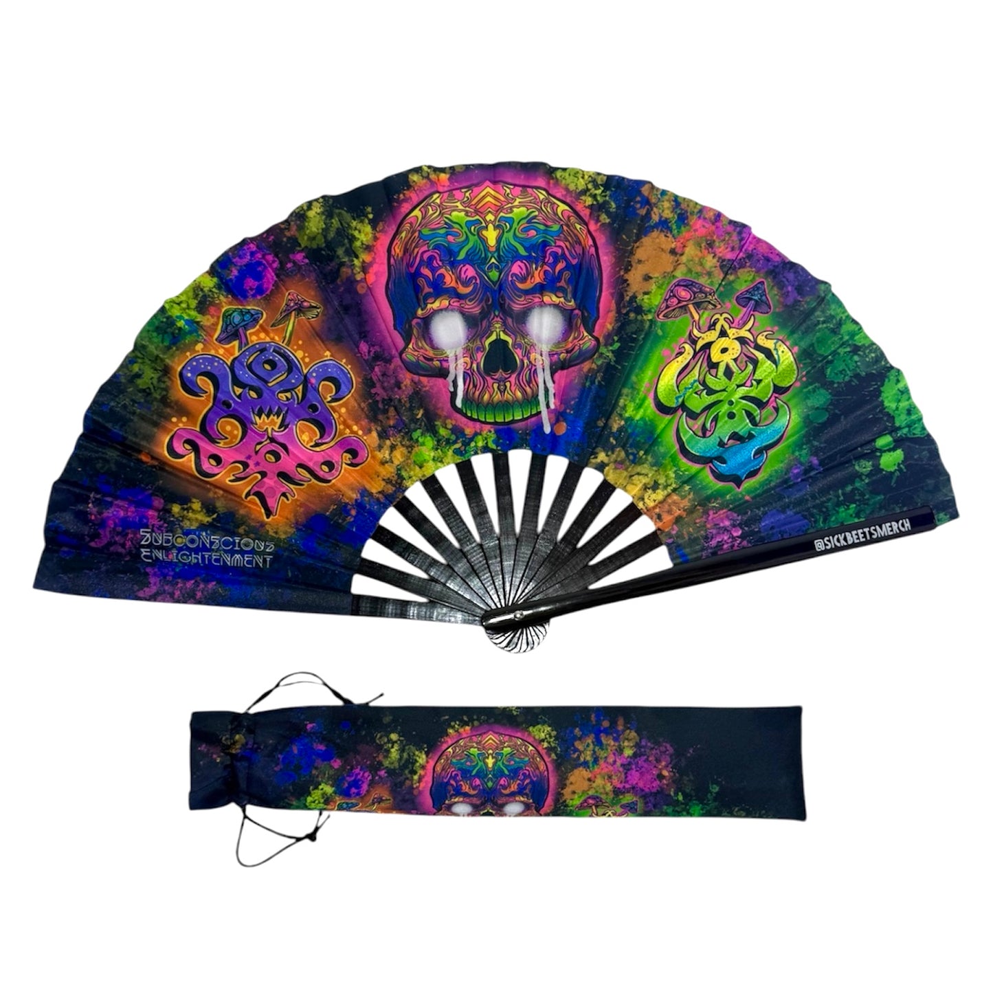 Skull Fan + Sleeve (UV Reactive)