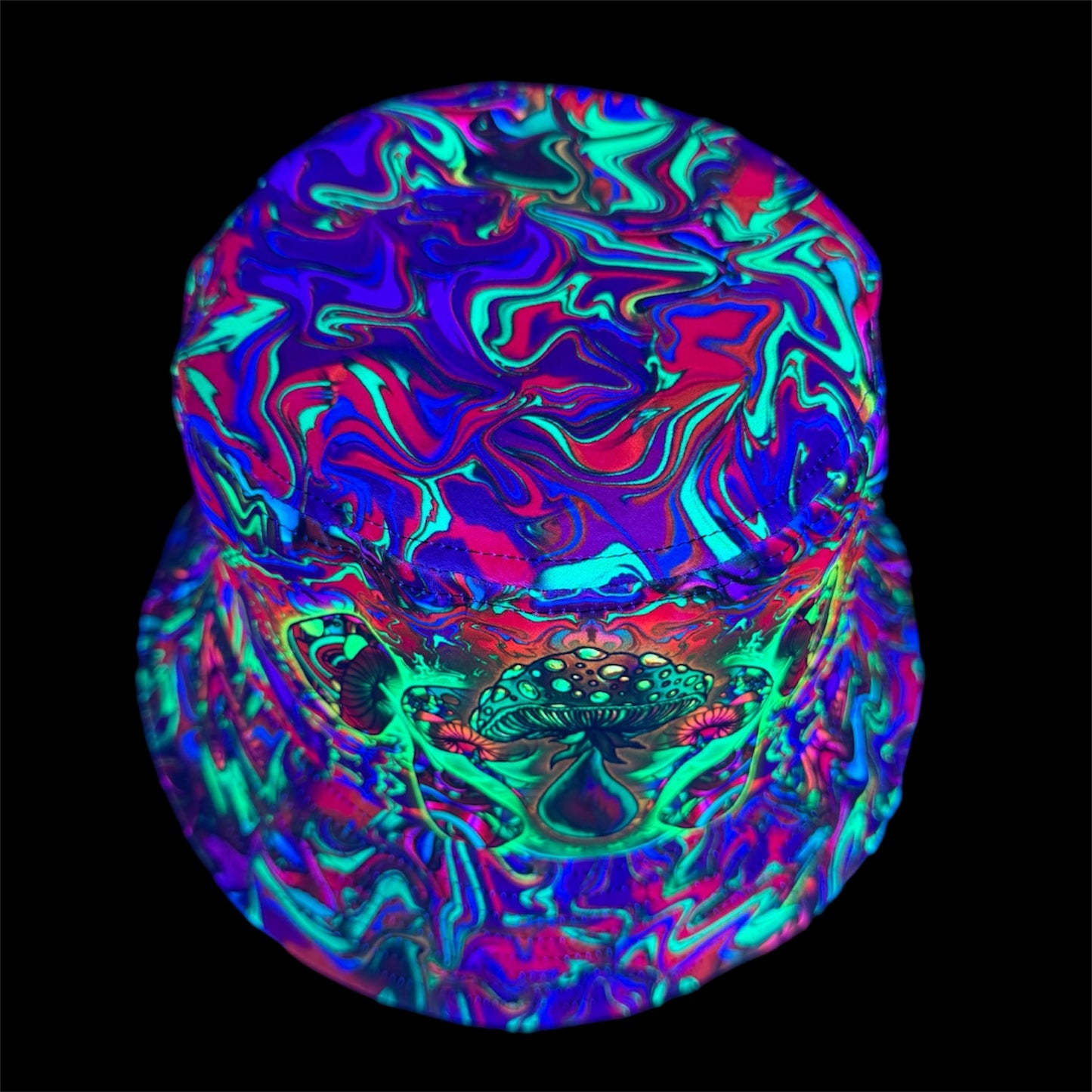 Mushroom Bucket Hat (UV Reactive) -  Standard & Large Sizes