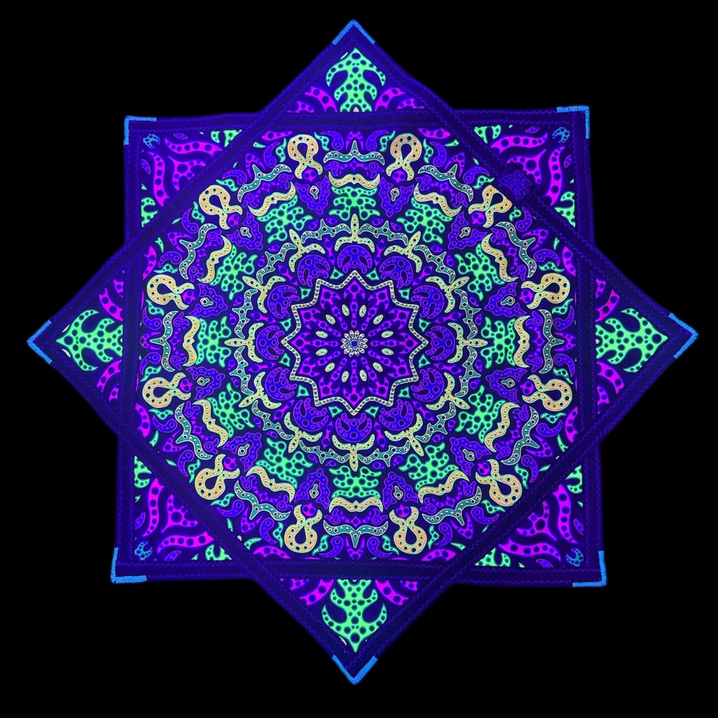 Mandala Flow Star - Double-Sided (UV Reactive)