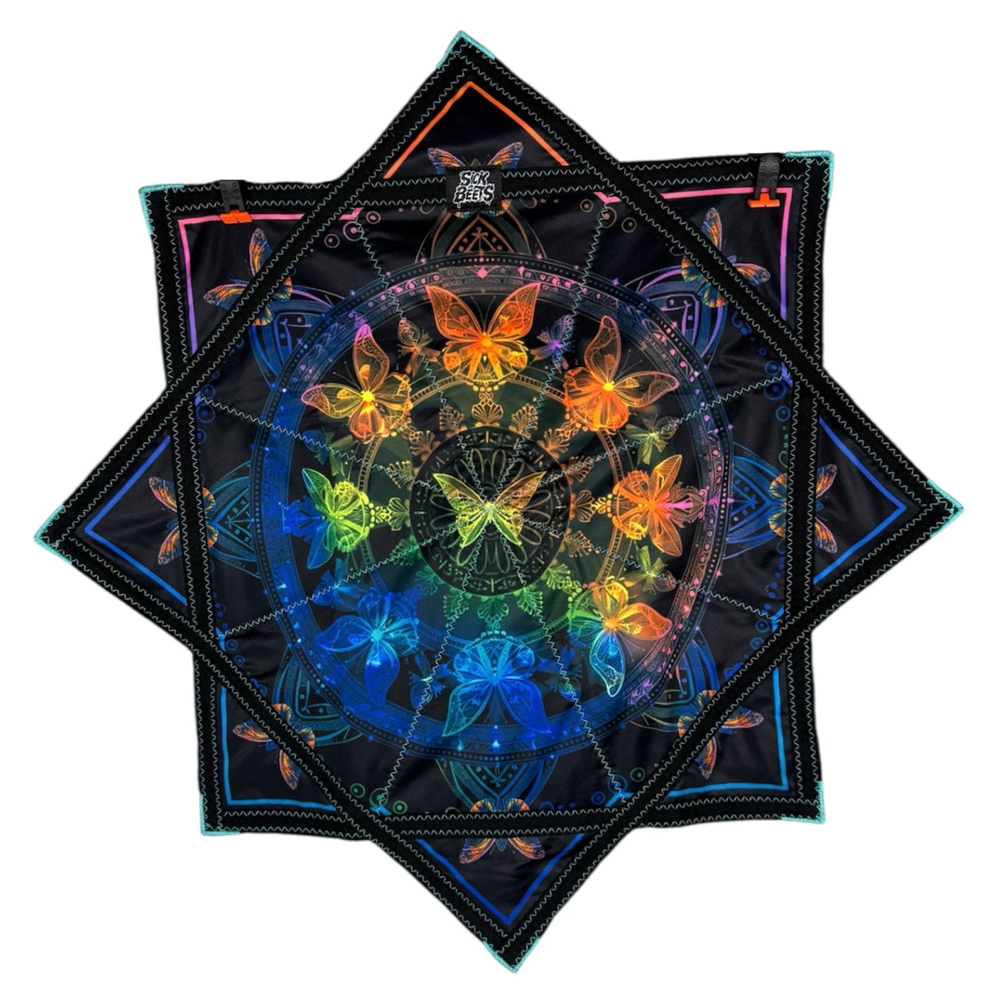 Butterfly Flow Star - Double-Sided (UV Reactive)