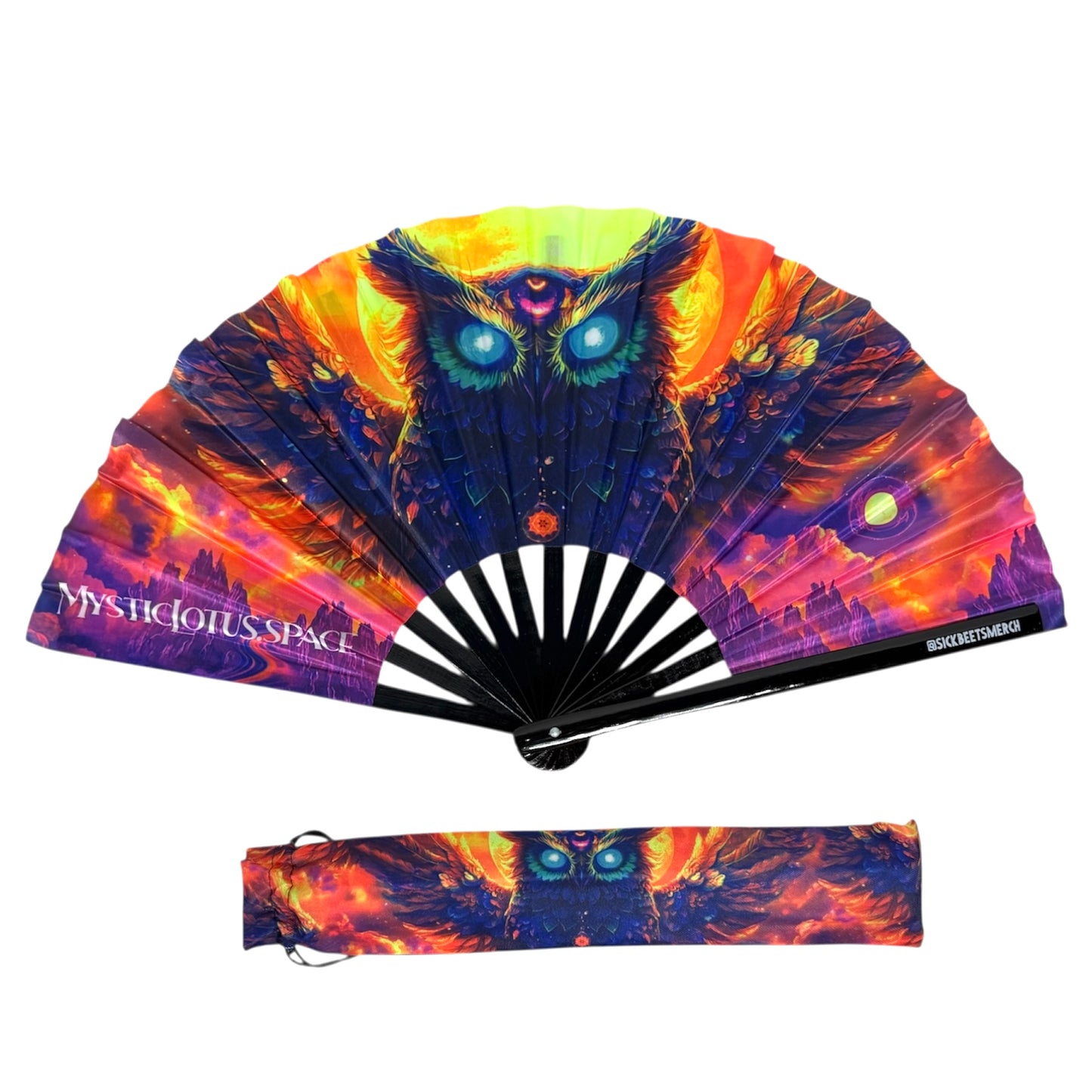 Wook Owl Fan + Sleeve (UV Reactive)