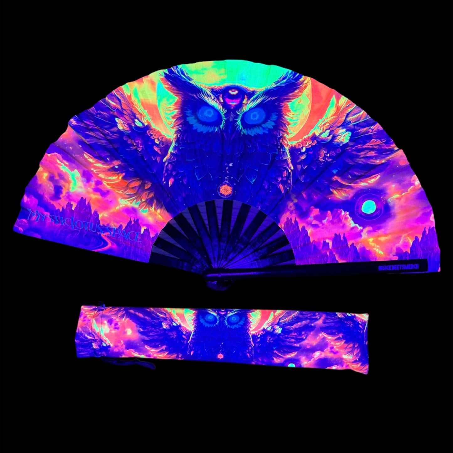 Wook Owl Fan + Sleeve (UV Reactive)