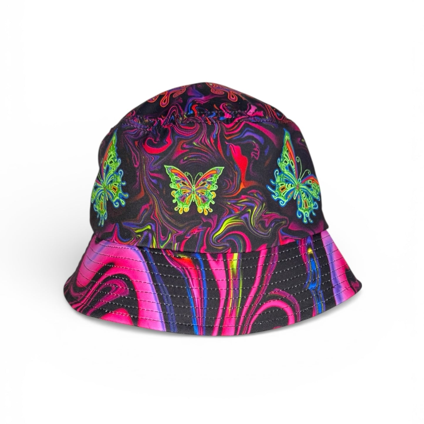 Butterfly Bucket Hat (UV Reactive)  -  Standard & Large Sizes